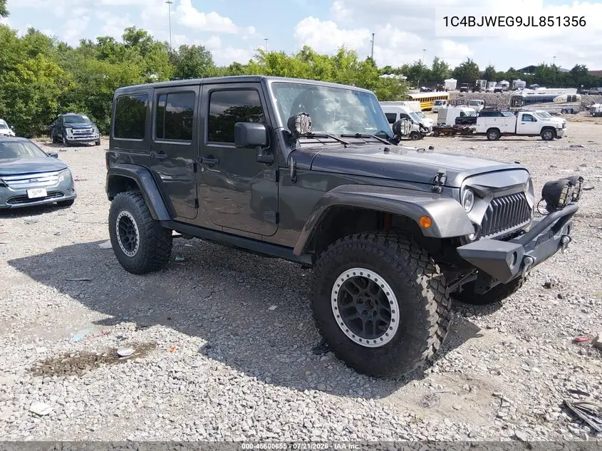 2018 Jeep Wrangler Jk Unlimited Sahara 4X4 VIN: 1C4BJWEG9JL851356 Lot: 45600655