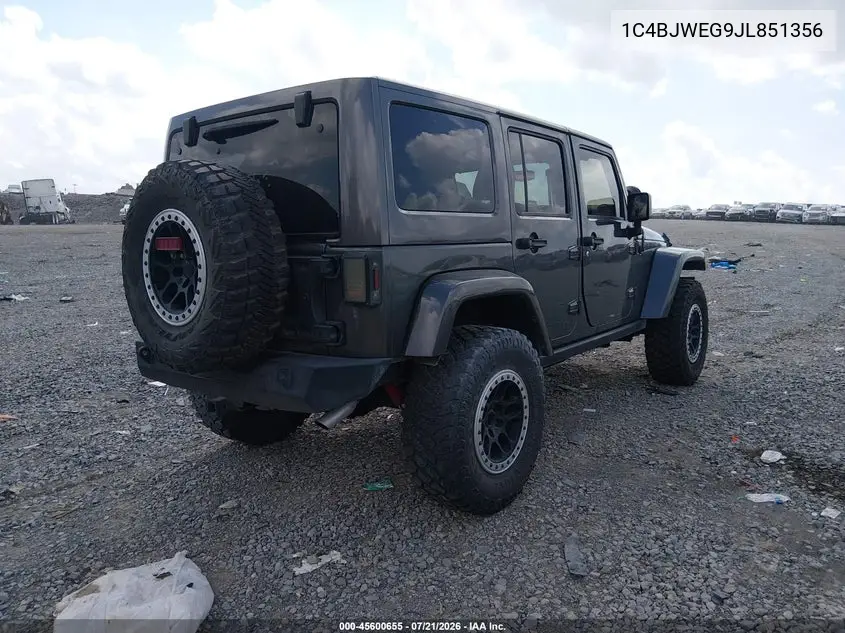 2018 Jeep Wrangler Jk Unlimited Sahara 4X4 VIN: 1C4BJWEG9JL851356 Lot: 45600655