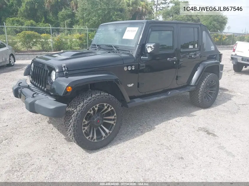 2018 Jeep Wrangler Jk Unlimited Altitude 4X4 VIN: 1C4BJWEG6JL867546 Lot: 45630249