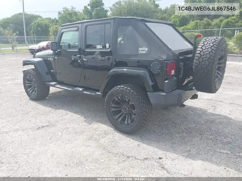 2018 Jeep Wrangler Jk Unlimited Altitude 4X4 VIN: 1C4BJWEG6JL867546 Lot: 45630249