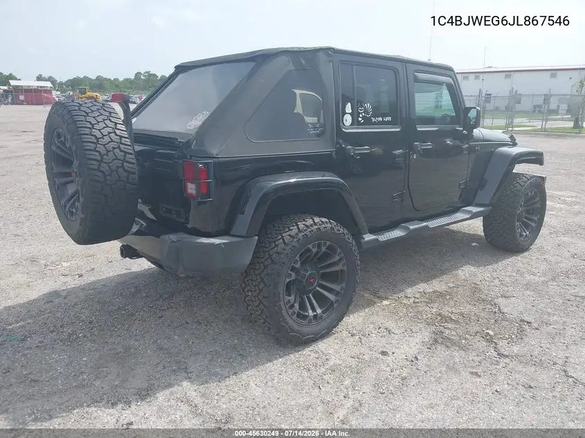 2018 Jeep Wrangler Jk Unlimited Altitude 4X4 VIN: 1C4BJWEG6JL867546 Lot: 45630249