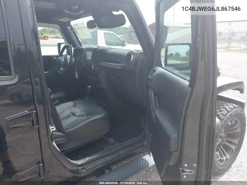 2018 Jeep Wrangler Jk Unlimited Altitude 4X4 VIN: 1C4BJWEG6JL867546 Lot: 45630249