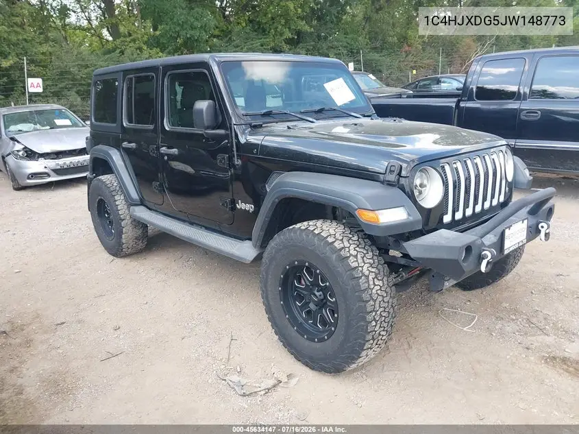 2018 Jeep Wrangler Unlimited Sport S 4X4 VIN: 1C4HJXDG5JW148773 Lot: 45634147