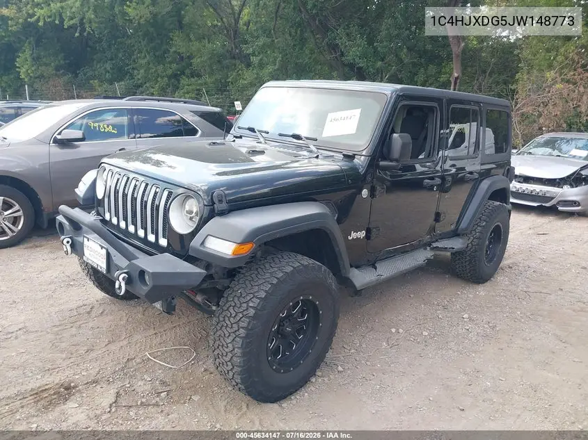 2018 Jeep Wrangler Unlimited Sport S 4X4 VIN: 1C4HJXDG5JW148773 Lot: 45634147