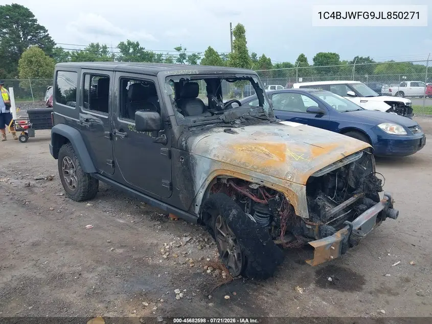 2018 Jeep Wrangler Jk Unlimited Rubicon 4X4 VIN: 1C4BJWFG9JL850271 Lot: 45682598
