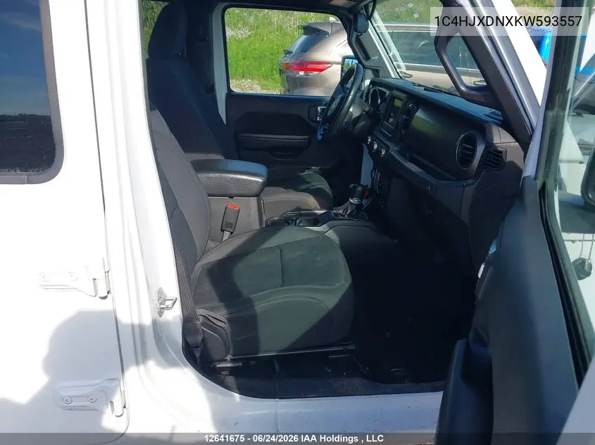 2019 Jeep Wrangler Unlimited Sport S 4X4 VIN: 1C4HJXDNXKW593557 Lot: 12641675