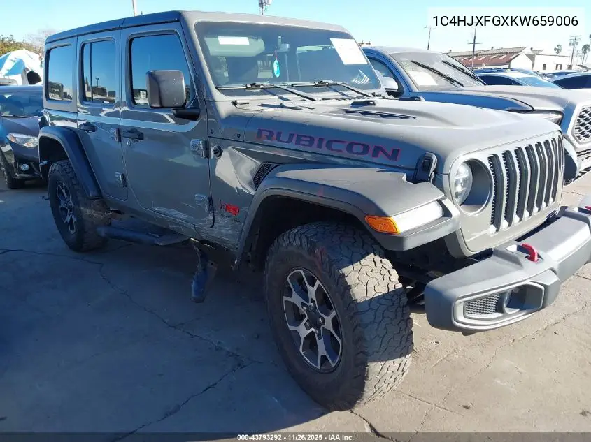 1C4HJXFGXKW659006 2019 Jeep Wrangler Unlimited Rubicon 4X4