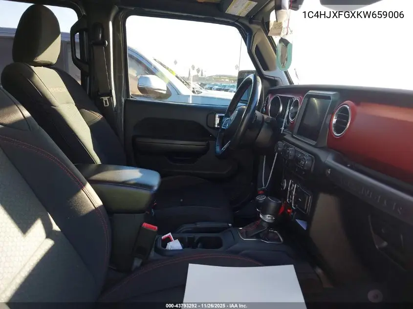1C4HJXFGXKW659006 2019 Jeep Wrangler Unlimited Rubicon 4X4