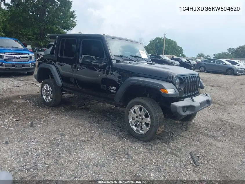 2019 Jeep Wrangler Unlimited Sport S 4X4 VIN: 1C4HJXDG6KW504620 Lot: 45622475