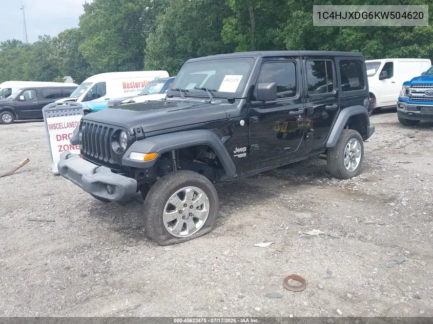 2019 Jeep Wrangler Unlimited Sport S 4X4 VIN: 1C4HJXDG6KW504620 Lot: 45622475