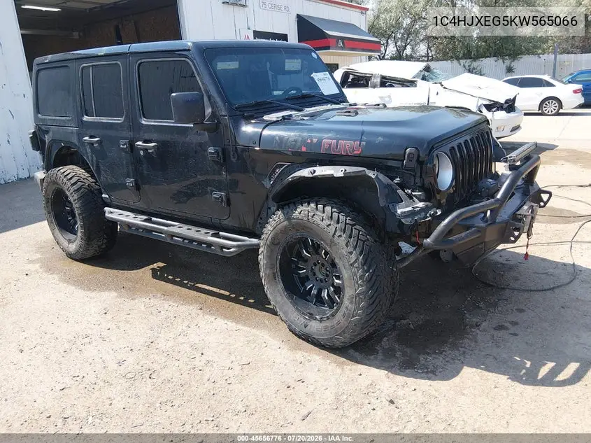 2019 Jeep Wrangler Unlimited Sahara VIN: 1C4HJXEG5KW565066 Lot: 45656776