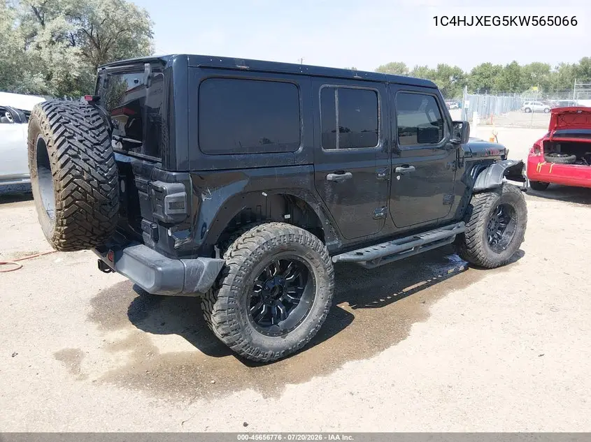 2019 Jeep Wrangler Unlimited Sahara VIN: 1C4HJXEG5KW565066 Lot: 45656776