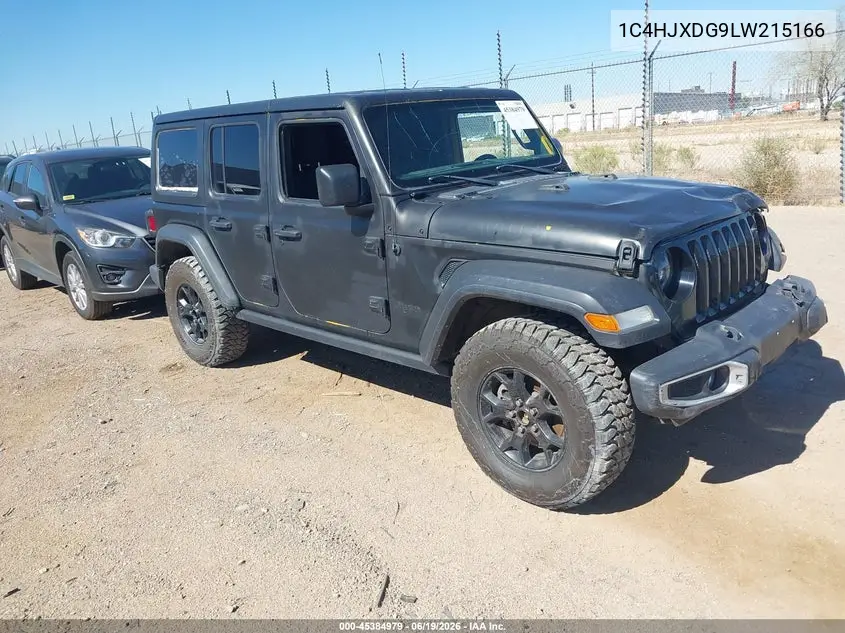 2020 Jeep Wrangler Unlimited Willys 4X4 VIN: 1C4HJXDG9LW215166 Lot: 45384979