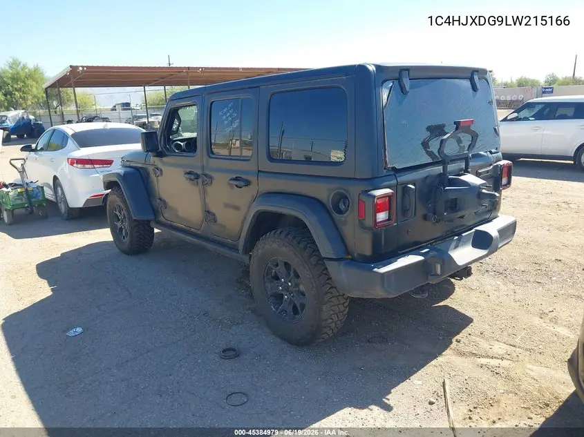 2020 Jeep Wrangler Unlimited Willys 4X4 VIN: 1C4HJXDG9LW215166 Lot: 45384979