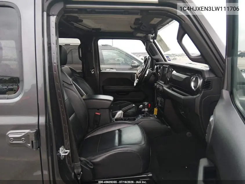 2020 Jeep Wrangler Unlimited Sahara Altitude 4X4 VIN: 1C4HJXEN3LW111706 Lot: 45609355