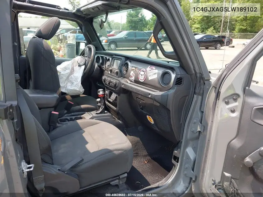 2020 Jeep Wrangler Sport 4X4 VIN: 1C4GJXAG5LW189102 Lot: 45639683