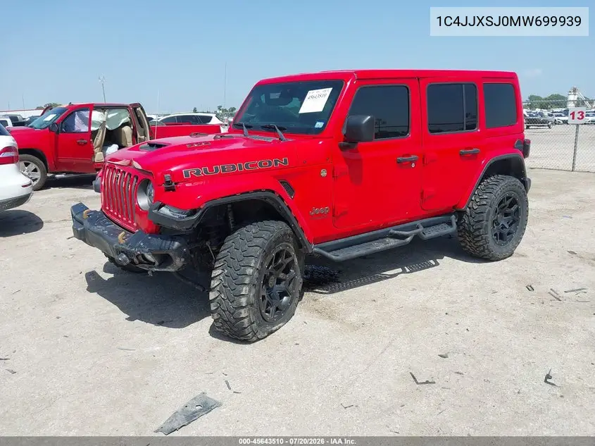 2021 Jeep Wrangler Unlimited Rubicon 392 4X4 VIN: 1C4JJXSJ0MW699939 Lot: 45643510