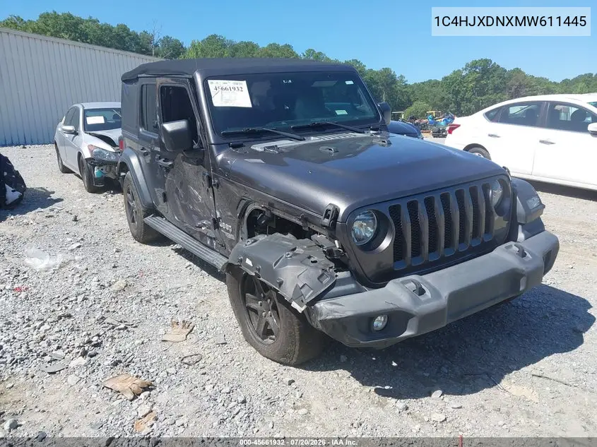 2021 Jeep Wrangler Unlimited Sport S 4X4 VIN: 1C4HJXDNXMW611445 Lot: 45661932