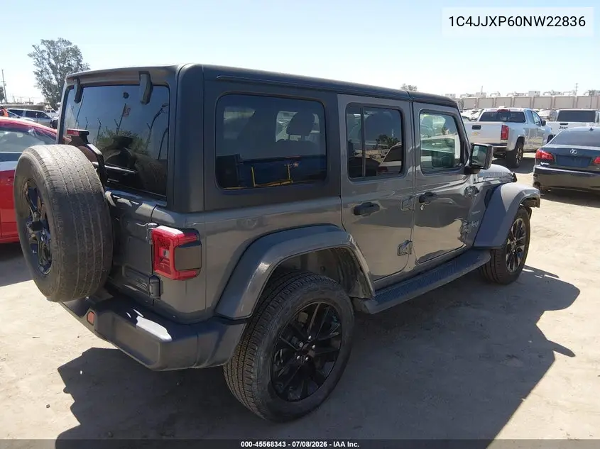 2022 Jeep Wrangler 4Xe Unlimited Sahara 4X4 VIN: 1C4JJXP60NW228363 Lot: 45568343