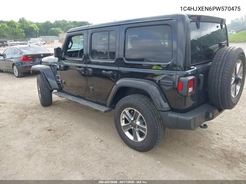 2023 Jeep Wrangler 4-Door Sahara 4X4 VIN: 1C4HJXEN6PW570475 Lot: 45370099