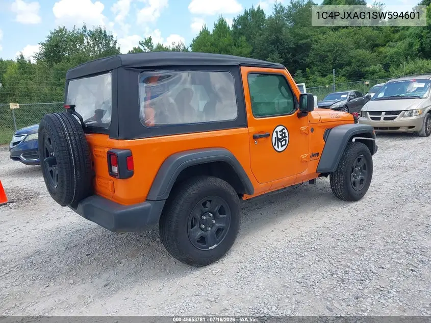 2025 Jeep Wrangler 2-Door Sport 4X4 VIN: 1C4PJXAG1SW594601 Lot: 45653781