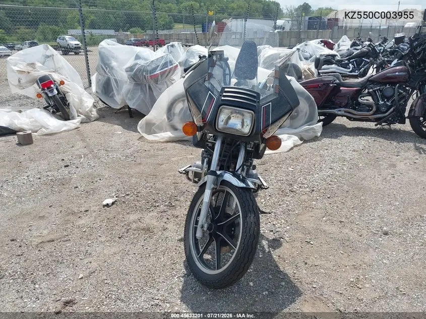 1980 Kawasaki Kz550 VIN: KZ550C003955 Lot: 45633201
