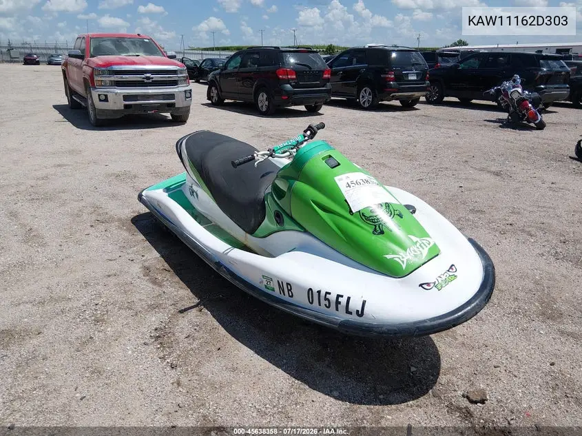 2003 Kawasaki 1200 Stx-R VIN: KAW11162D303 Lot: 45638358