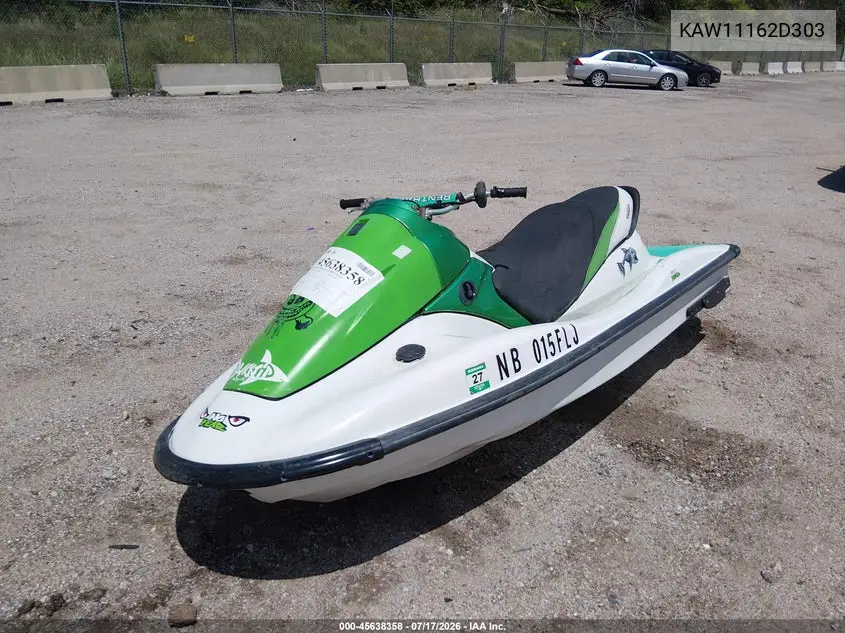 2003 Kawasaki 1200 Stx-R VIN: KAW11162D303 Lot: 45638358