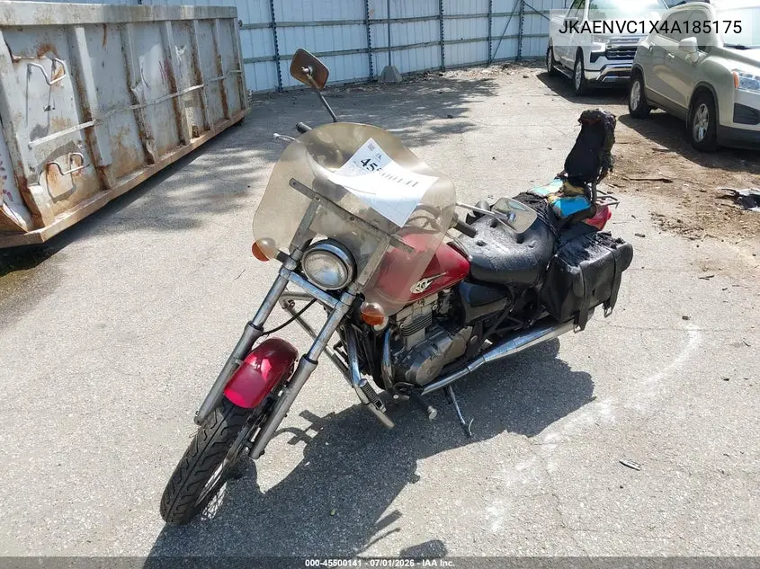 2004 Kawasaki En500 C VIN: JKAENVC1X4A185175 Lot: 45500141
