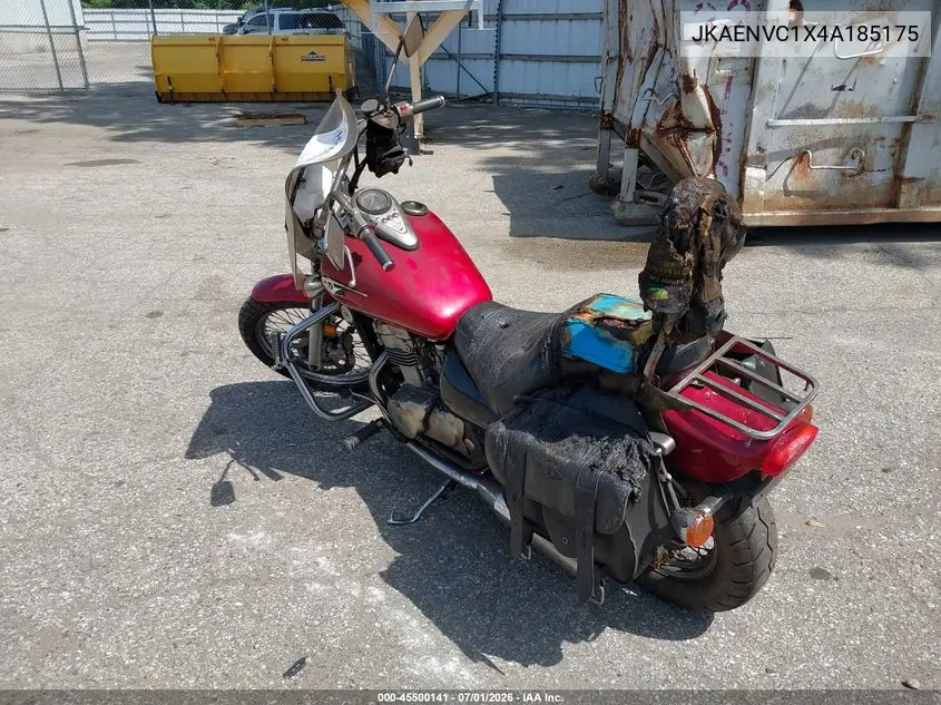 2004 Kawasaki En500 C VIN: JKAENVC1X4A185175 Lot: 45500141