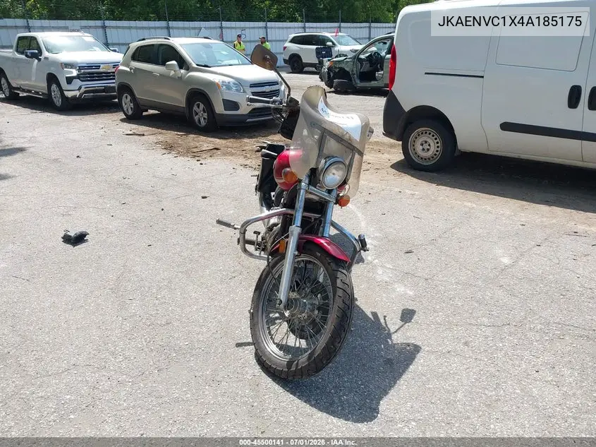 2004 Kawasaki En500 C VIN: JKAENVC1X4A185175 Lot: 45500141