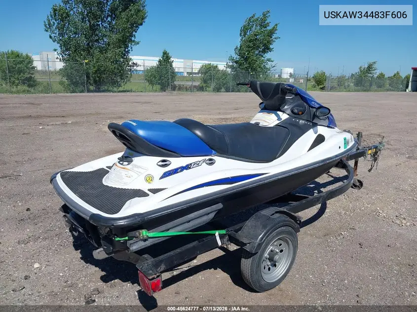 2006 Kawasaki Stx-12F VIN: USKAW34483F606 Lot: 45624777
