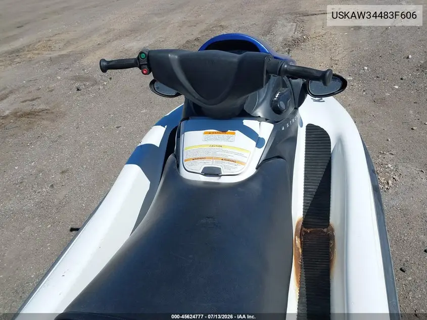 2006 Kawasaki Stx-12F VIN: USKAW34483F606 Lot: 45624777