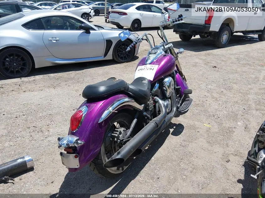 2009 Kawasaki Vn900 B VIN: JKAVN2B109A053050 Lot: 45617694