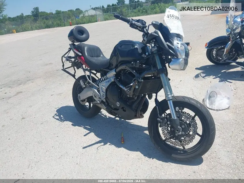 2011 Kawasaki Le650 C VIN: JKALEEC10BDA02906 Lot: 45518865