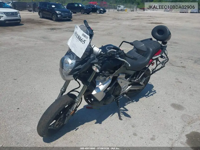 2011 Kawasaki Le650 C VIN: JKALEEC10BDA02906 Lot: 45518865
