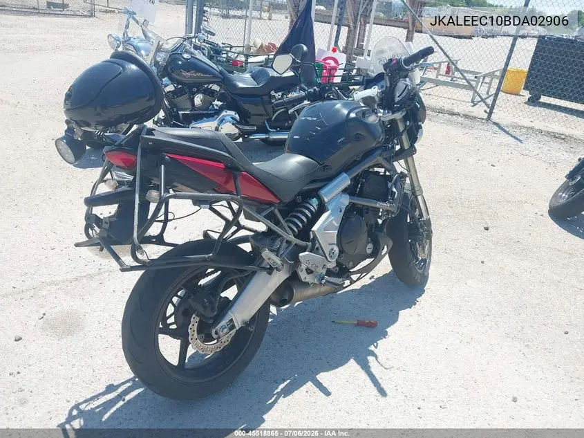 2011 Kawasaki Le650 C VIN: JKALEEC10BDA02906 Lot: 45518865