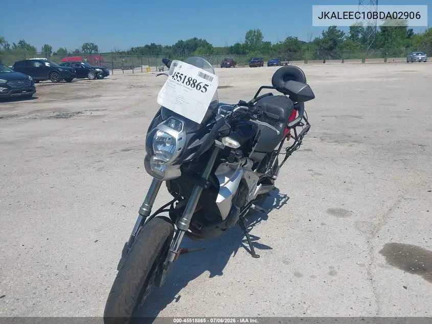 2011 Kawasaki Le650 C VIN: JKALEEC10BDA02906 Lot: 45518865