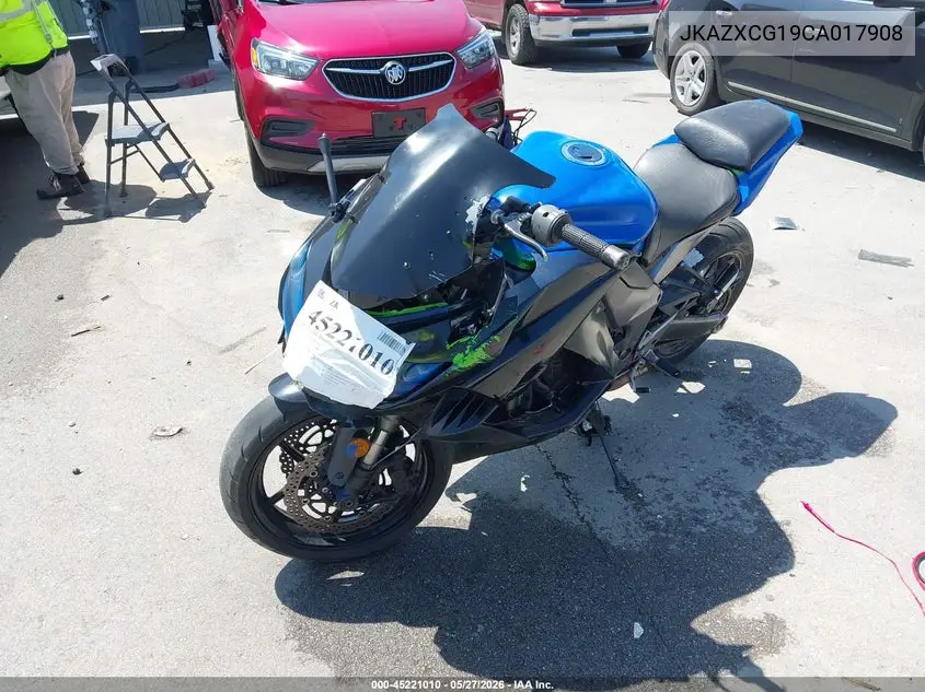 2012 Kawasaki Zx1000 G VIN: JKAZXCG19CA017908 Lot: 45221010