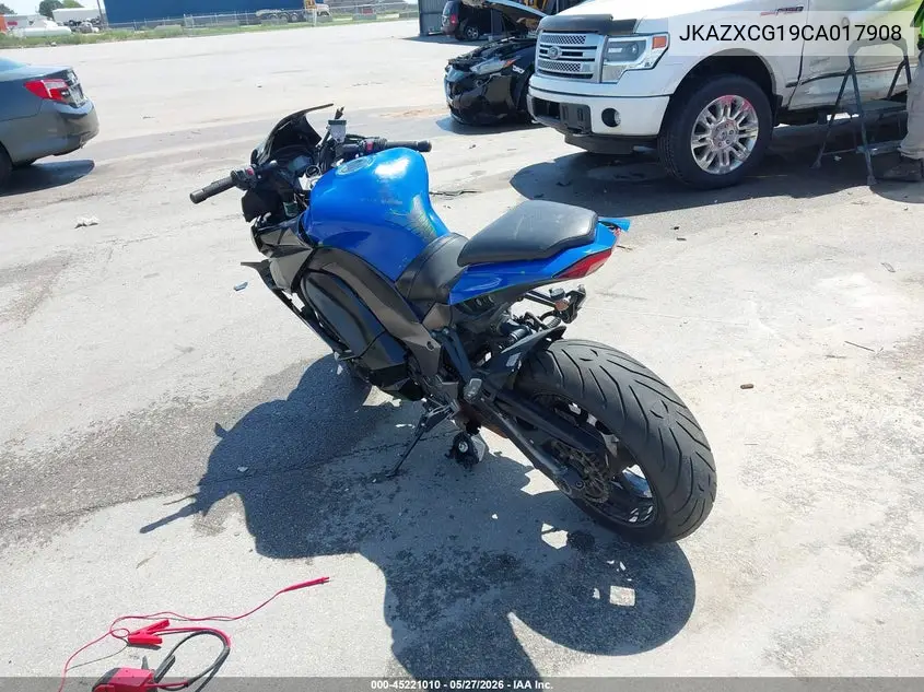 2012 Kawasaki Zx1000 G VIN: JKAZXCG19CA017908 Lot: 45221010