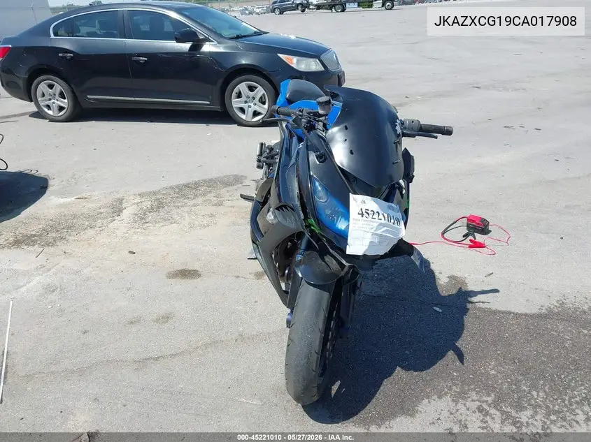 2012 Kawasaki Zx1000 G VIN: JKAZXCG19CA017908 Lot: 45221010