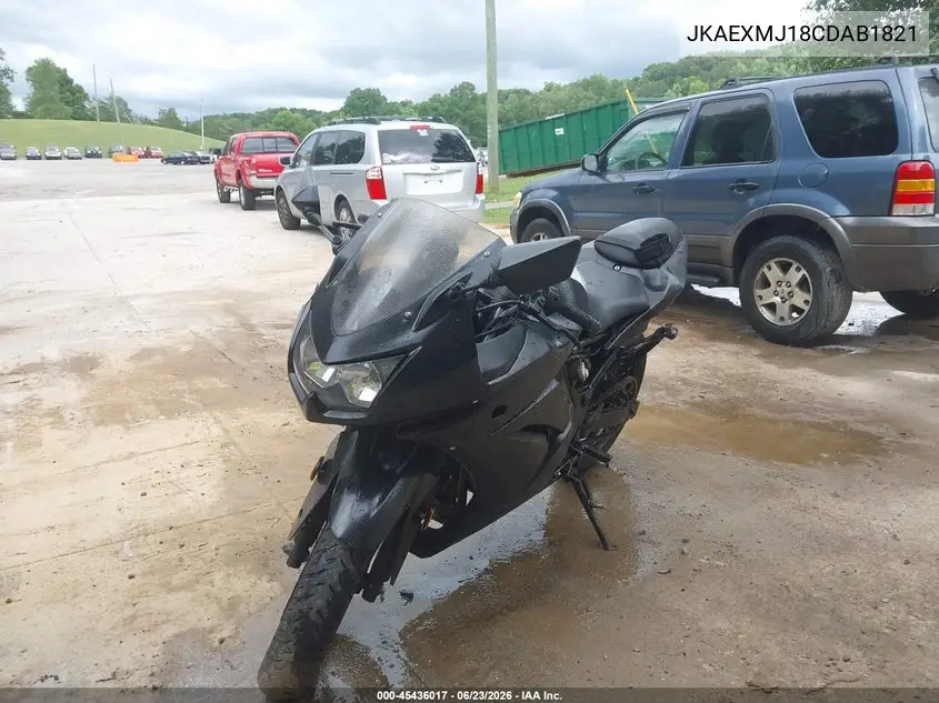 2012 Kawasaki Ex250 J VIN: JKAEXMJ18CDAB1821 Lot: 45436017