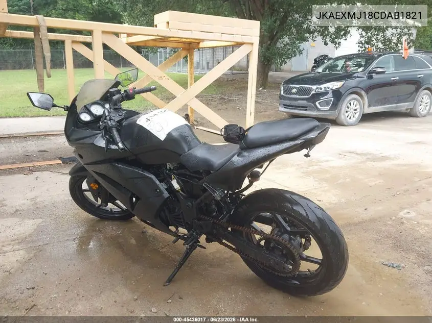 2012 Kawasaki Ex250 J VIN: JKAEXMJ18CDAB1821 Lot: 45436017