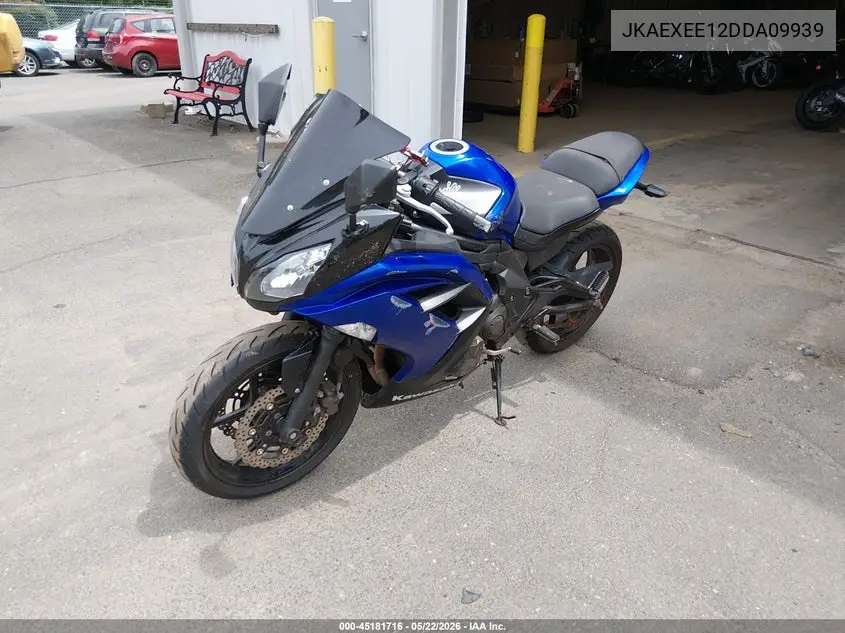 2013 Kawasaki Ex650 E VIN: JKAEXEE12DDA09939 Lot: 45181716