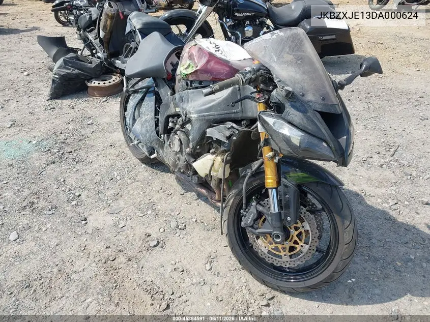 2013 Kawasaki Zx636 E VIN: JKBZXJE13DA000624 Lot: 45364591
