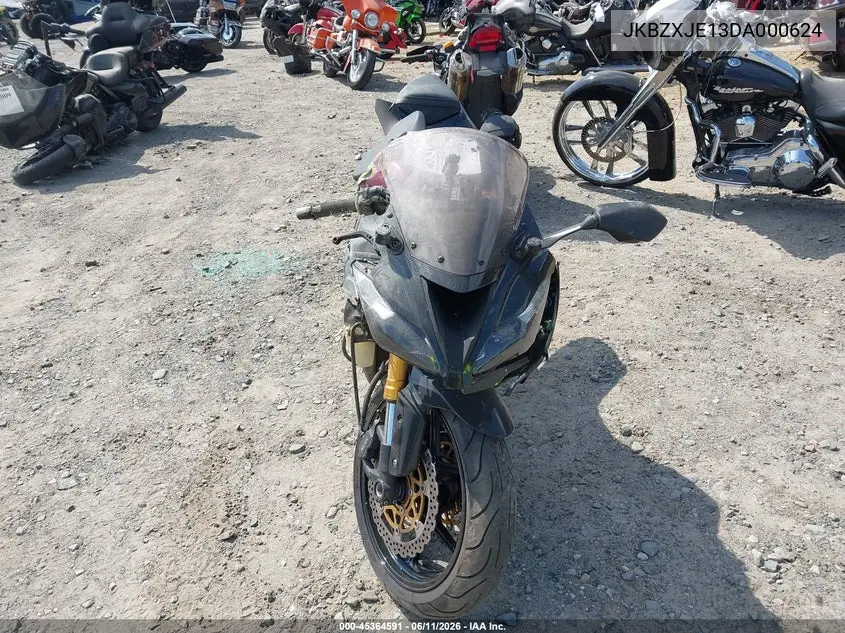 2013 Kawasaki Zx636 E VIN: JKBZXJE13DA000624 Lot: 45364591