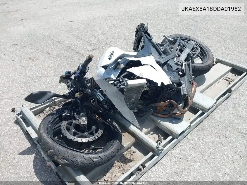 2013 Kawasaki Ex300 A VIN: JKAEX8A18DDA01982 Lot: 45487389