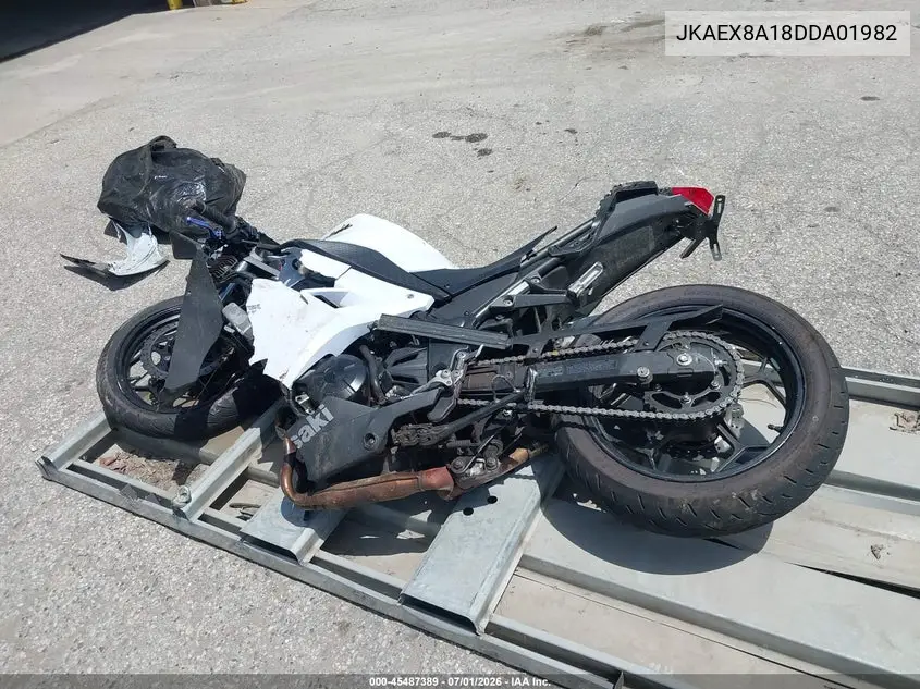 2013 Kawasaki Ex300 A VIN: JKAEX8A18DDA01982 Lot: 45487389
