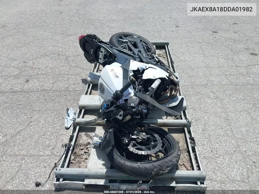 2013 Kawasaki Ex300 A VIN: JKAEX8A18DDA01982 Lot: 45487389