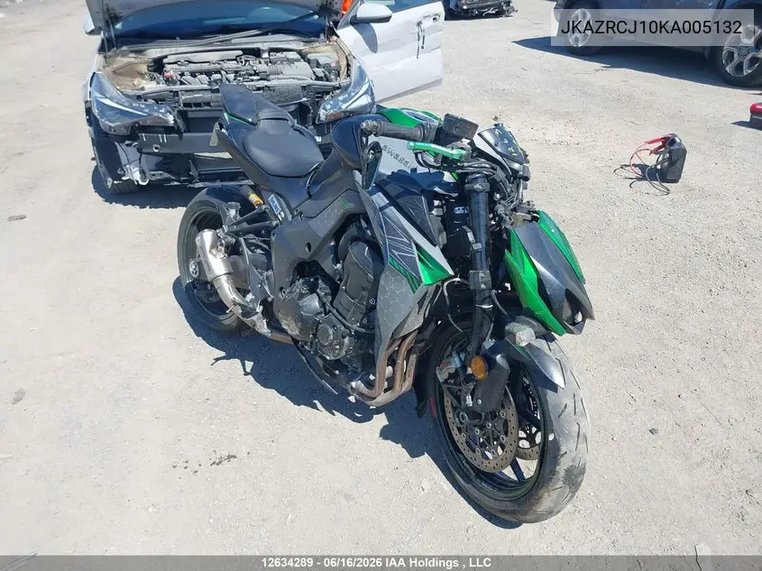 2019 Kawasaki Zr1000 J VIN: JKAZRCJ10KA005132 Lot: 12634289